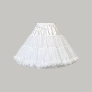 <span class=keywords><strong>Jupon</strong></span> intérieur pour fille, style Lolita princesse bouffante, en gaze à volants, modal doux sans armature, effet jupe nuage - Product Image 5