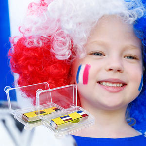 Crayons <span class=keywords><strong>de</strong></span> peinture faciale non toxiques et résistants à la transpiration pour enfants, couleurs <span class=keywords><strong>de</strong></span> drapeau personnalisées GP, pour les fans <span class=keywords><strong>de</strong></span> football, <span class=keywords><strong>d</strong></span>écorations <span class=keywords><strong>de</strong></span> match, France, Allemagne - Product Image 1