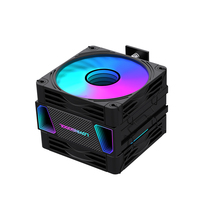 Lovingcool 2026 New Arrival White Black Air Cooling with 6pcs Direct Touch Heat Pipes Dual Tower Cooler TDP 220W 230W AMD INTEL