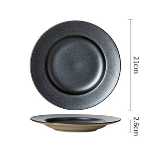 Fabrication d'assiettes en céramique givrées mates en <span class=keywords><strong>terre</strong></span> <span class=keywords><strong>cuite</strong></span> de style japonais-parfaites pour le dîner, la salade, les tasses à dessert - Product Image 6