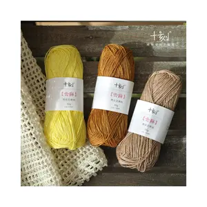 Durable Soft Hot Sale Fibre Blend Hand Knitting Linen Yarns