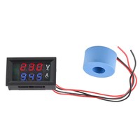 AC 50-500V LED Digital voltímetro amperímetro 10A 50A 100A 220V voltaje medidor de corriente probador Detector transformador de corriente