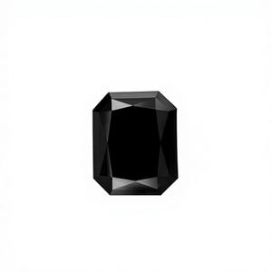 Diamant naturel certifié Radiant Cut 3,93 ct Fancy Black VVS2 de Leyloon Jewelry pour la fabrication de bijoux - Product Image 1