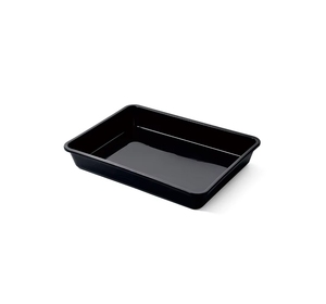 Plateau de viande en plastique de supermarché de haute qualité boucher cuit présentoir de nourriture fraîche plateau <span class=keywords><strong>noir</strong></span> pour air froid congélateur équipement de magasin - Product Image 2