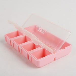 プラスチック製ピルケース卸売り毎日使用プラスチック製ピルボックスカッター付き - Product Image 2