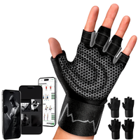 Guantes Deportivos de Medio Dedo para Hombre y Mujer, Protección de Muñeca, Antideslizantes, para Levantamiento de Pesas, Ciclismo, Barra Horizontal, Entrenamiento