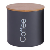 Boîte de stockage de pâtes de cuisine, ml, en acier inoxydable, pour café, sucre, thé, biscuits, couvercle en bambou