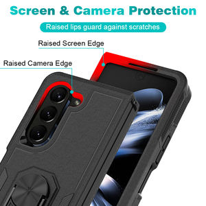 Support de téléphone avec béquille et protection pour <span class=keywords><strong>Samsung</strong></span>, coque hybride pour <span class=keywords><strong>Samsung</strong></span> <span class=keywords><strong>Galaxy</strong></span> Z Fold 5 - Product Image 3