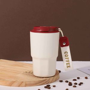 Modern Stainless Steel <b>Coffee</b> Tumbler With Lid Vacuum Insulated Travel Mug Minimalist Design For Adults 12-24 Hours Thermal - Product Image 4