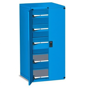 Fami Master Key Comfort C0-EH=36X36 <b>Drawer</b> Cabinet 3 <b>Drawers</b> 714x751x1500mm Gentian Blue Ral5010 <b>Tool</b> Storage - Product Image 2