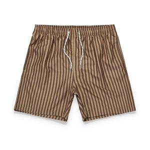 Shorts de bain cargo décontractés rayés grande taille pour hommes, personnalisables, à séchage rapide, avec cordon de serrage et doublure en maille - Product Image 4