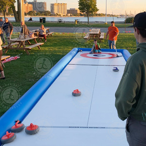 Pista de hielo de <span class=keywords><strong>calle</strong></span> portátil Curling Rock inflable al aire libre Curling Street Curling - Product Image 3
