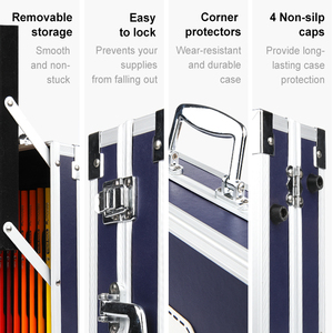 Gxin p018t6 Hot Bán Nhà Máy Giá nghệ thuật Kit DIY giáo dục màu 89 miếng nhôm + Da Hộp vẽ trẻ em nghệ thuật thiết lập - Product Image 4