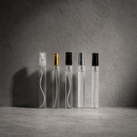 Flacon de parfum en verre en gros 10 ml vide, vaporisateur échantillon, atomiseur à fine brume, flacon rechargeable, testeur, logo personnalisé