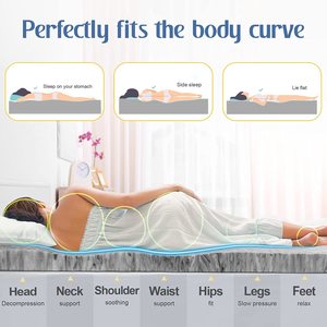 Nệm Topper Twin XL Bộ nhớ bọt 2 inch Nệm Pad thêm dài đôi than truyền mềm cao đẳng ký túc xá giường toppers - Product Image 6