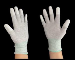 Gants de sécurité enduits de doigts en PU antistatiques portables Gants de protection des mains pour la chaîne de montage - Product Image 2