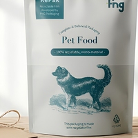 YOUYI Sachet refermable à fermeture éclair pour friandises pour chiens, avec fenêtre transparente, logo personnalisé, qualité alimentaire supérieure pour l'emballage, usine OEM
