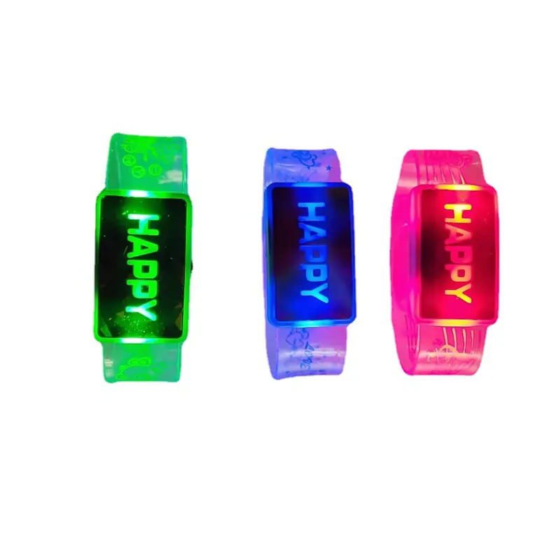 Pulsera de Flash LED Glow Up Muñequera de Nochevieja Concierto Bar Suministros para fiestas