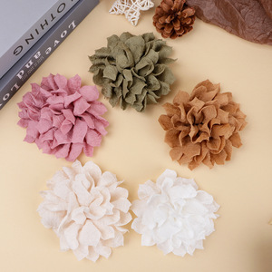 Yupu Fabric Flower Craft Camellia Shape Handmade Home <b>Decoration</b> Hair <b>Shoe</b> Bag Accessories - Product Image 5