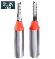 Fresa de Extremo CNC para Trabajar la Madera Recta TCT con Recubrimiento de Doble Chip, Broca de Corte de Madera Personalizable, Brocas para Tallar Madera