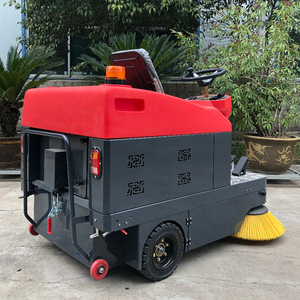 Ride On <b>Sweeper</b> 42 In <b>Electric</b> Industrial Floor Cleaner For Factory Workshop Property Management - Product Image 2