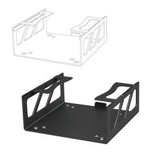 Soporte de Almacenamiento Honcam Compatible con Mini M4/M4 Pro Mac Mini y Soporte de Pantalla Montado en la Pared Debajo de un Escritorio de Hierro - Product Image 6