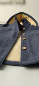 Vente en gros de blazer en cachemire fait main double face détachable <span class=keywords><strong>mouton</strong></span> à capuche Designer 100% pour bébé vestes en laine manteaux d'hiver pour filles - Product Image 2