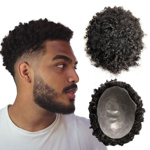 Perruque <span class=keywords><strong>Homme</strong></span> : <span class=keywords><strong>Cheveux</strong></span> Courts, 100% <span class=keywords><strong>Cheveux</strong></span> Humains Vierges, Base PU, Prothèse Capillaire pour Hommes Chauves - Product Image 1