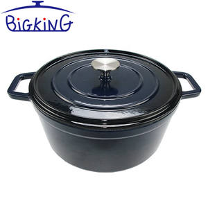 Four français en fonte antiadhésive personnalisable rond ovale Cocotte Pot émail revêtement pour soupe alimentaire/cuisson couvercle en métal pour usage domestique - Product Image 6