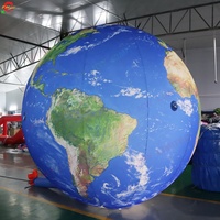 Livraison Gratuite Grand Globe Gonflable Gonflable Terre Planète Ballon pour Établissement Éducatif Planétarium Décoration