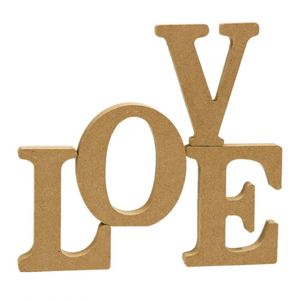 Letras y Números de Madera Creativos al por Mayor, Letras de MDF Grabadas, Recortes de Madera con la Palabra HELLO para Manualidades, Decoración del Hogar y Bodas - Product Image 2