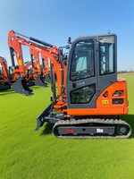 Mini-excavatrice sur chenilles de 2 tonnes à prix direct usine avec accessoire tarière pour moteur et engrenage