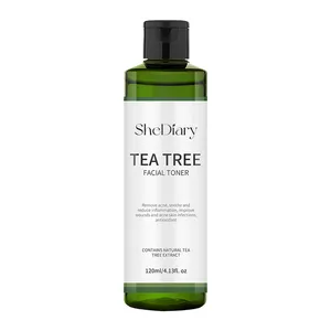 SheDiary Private Label 100% Orgânico Natural 120ml Facial Hidratante Spray Cuidados Com A Pele Jasmine Green Tea Toner