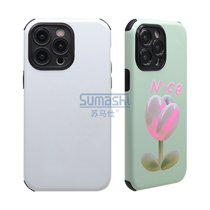 Étui pour téléphone portable vierge 2 en 1 résistant à l'impression par <span class=keywords><strong>transfert</strong></span> <span class=keywords><strong>de</strong></span> chaleur personnalisé 2 en 1 enduit 3d pour <span class=keywords><strong>Iphone</strong></span> 14 14 Pro Max - Product Image 3