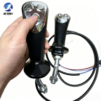 Accessoire de joystick d'excavatrice modifié Juexuan, levier de commande électronique hydraulique à 3 touches, prise triangulaire, pince de préhension pour bois