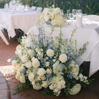 Premium zijden kunstbloemen looppadarrangement bruiloft grondbloemendecoratie voor luxe ceremonie podium & evenementendesign