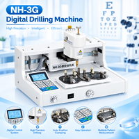 Machine de perçage automatique de lentilles optiques, perceuse numérique de trous pour verres de lunettes, perceuse de lentilles CNC sans gabarit - NH-3G