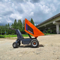 Mini-dumper électrique Chaungxin 500 kg, 4 roues motrices, chargeur sur roues, petit transporteur, chariot à roues