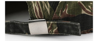 Sombrero de Camuflaje Retro con Diseño de Rayas de Tigre, Visera Plana Corta, Correa Ajustable, Estilo Táctico, Lavado de Algodón, para la Selva