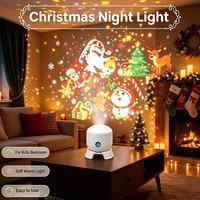 Lampe de Projection LED de Noël à Brancher, Lampe de Scène Rotative Dynamique à Flocons de Neige Changeant de Couleur pour Fêtes, Halloween et Fêtes de Fin d'Année