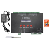 K-8000C RGB RGBW RGBIC RGBWIC программируемый DMX контроллер SD карты 8 портов Макс 8192 Пиксельная точка SPI выход сигнала