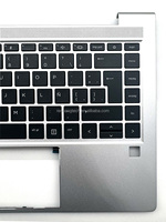 Penjualan Panas untuk HP ProBook 440 445 G9 di Belgia Laptop Eropa Palmrest Silver Top Cover Keyboard Upper Case N01286-A41