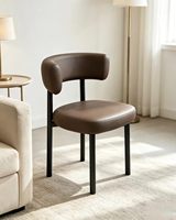 Chaise de salle à manger de luxe ergonomique et confortable avec dossier de soutien en mousse haute densité, personnalisable, style moderne et contemporain, vente chaude