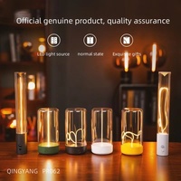 Lampe de table respirante portable rechargeable par USB-C à LED magnétique flexible quantique de conception créative, lumière d'ambiance nocturne