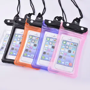 15 couleurs 7.5 pouces pochette étanche flottante pour téléphone portable sac étanche pour téléphone portable vente en gros plage natation dérive sacs mobiles