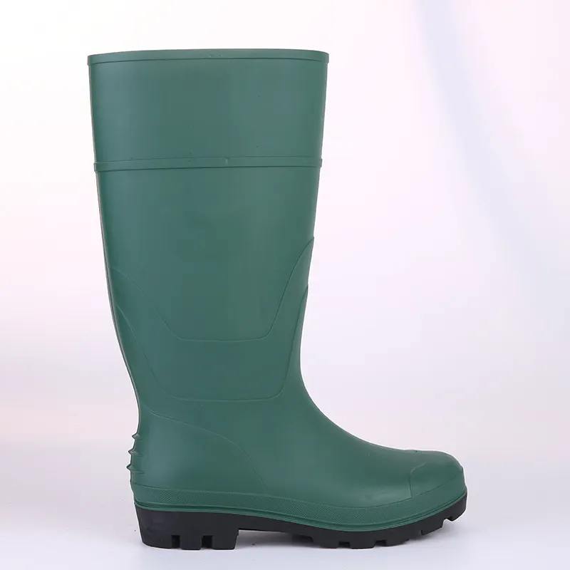 Custom waterproof adult garden rain boots shoes wholesale PVC safety rain boots long rubber garden work boots
