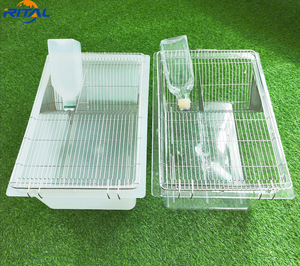 Laboratorio animale PC gabbia topo topo allevamento gabbia trasparente con coperchio in acciaio inox bottiglia - Product Image 6