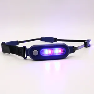 Head Mounted Night Rescue Patrol Warning Lights Safety Indicators Traffic Duty Cap Lights Red And Blue Flashing