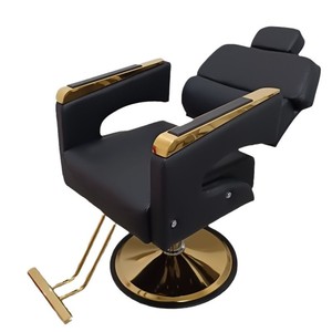 Sillón de Barbería Profesional de Lujo, Clásico, Hidráulico, Reclinable, con Reposapiés Duradero, Personalizado para Salones - Product Image 1