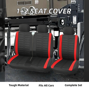 Juego Completo Universal de 5 Fundas para Asientos de Coche, Material de PU, Compatible con Ford Transit Van Truck Renault Peugeot Opel <span class=keywords><strong>Vivar</strong></span> Lorry - Product Image 2